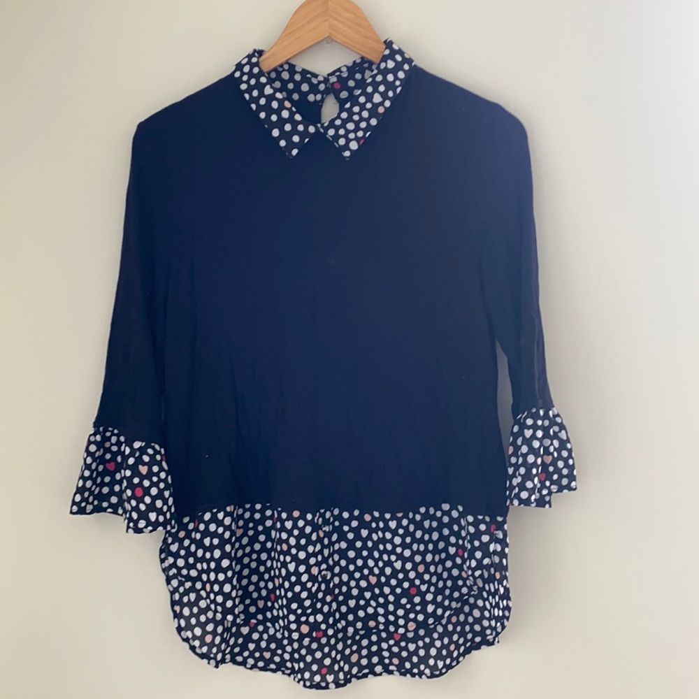 Elle Long Sleeved layer-looking shirt